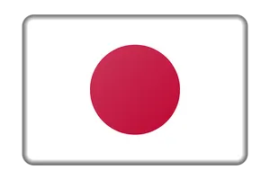 Japan Flag Simple Graphic PNG Image