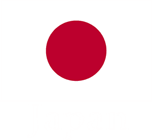 Japan Flagand Country Name PNG image with transparent background