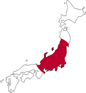 Japan Map Highlighting Kanto Region.png PNG image with transparent background