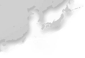 Japan Topographic Map Grayscale PNG image with transparent background