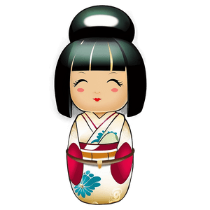 Japanese Kokeshi Doll PNG unh2 PNG image with transparent background