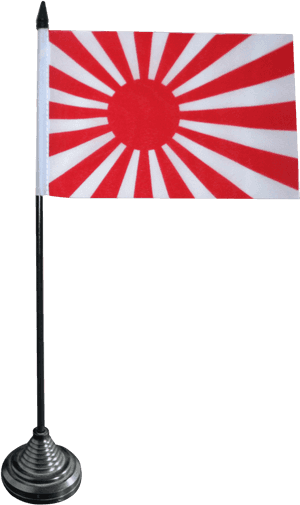 Japanese Rising Sun Flagon Stand PNG image with transparent background