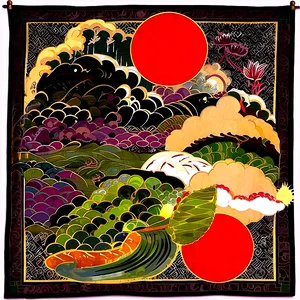 Japanese Tapestry Png 79 PNG Image