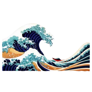 Japanese Wave Emoji Png Hef2 PNG Image