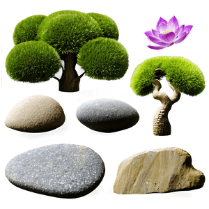Japanese Zen Garden PNG 06112024 PNG image with transparent background