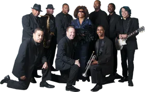 Jazz_ Band_ Group_ Portrait PNG Image