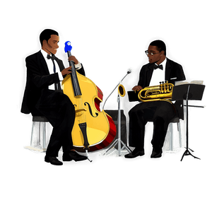 Jazz Band on Stage PNG 06122024 PNG with transparent background