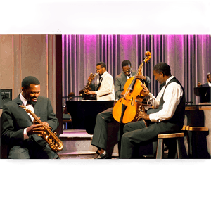 Jazz Club Scene PNG 06122024 PNG with transparent background