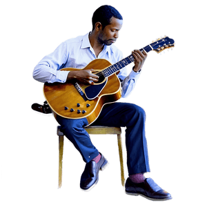 Jazz Guitar Player PNG 94 PNG with transparent background