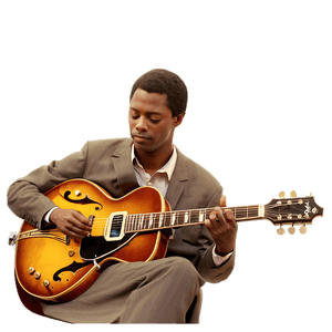 Jazz Guitar Player PNG ruy PNG with transparent background