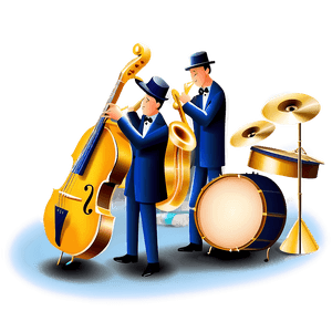 Jazz Quartet Clipart PNG 06122024 PNG with transparent background