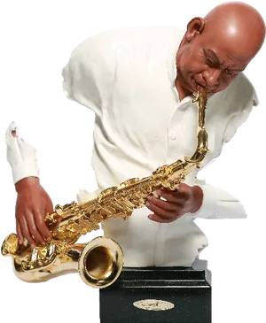 Jazz_ Saxophonist_ Performance.png PNG Image