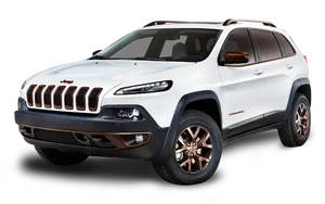 Jeep Cherokee Luxury S U V White PNG Image