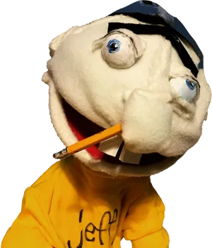 Jeffy Puppet With Pencilin Nose PNG Image