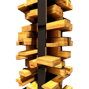 Jenga Tower Collapse Png Pgn PNG Image