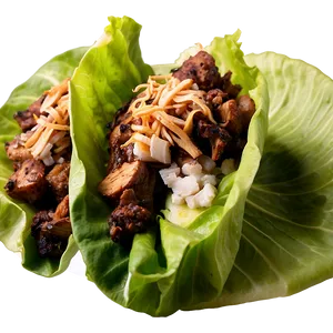 Jerk Chicken Lettuce Wraps Png Shx PNG Image