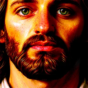 Jesus Face In Art Png 06292024 PNG Image