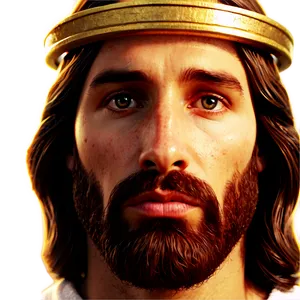 Jesus Face With Halo Png Kgy27 PNG Image