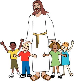Sunday School Jesus Clip Art Merry Christmas Amp Happy - Kids In Church Clipart, HD Png Download PNG image with transparent background