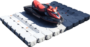 Jet Skion Modular Floating Dock PNG with transparent background