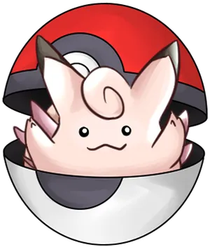 Jigglypuff Pokeball Cute Illustration PNG Image