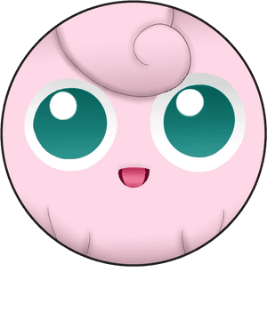 Jigglypuffbutton Original - Jigglypuff Face, HD Png Download PNG image with transparent background