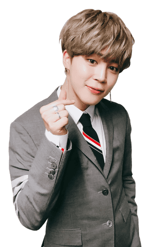 Jimin Smilingin Suit PNG image with transparent background