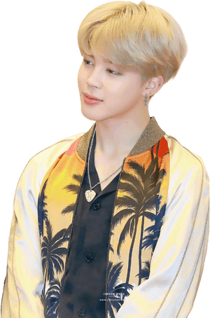 Jiminin Tropical Shirt PNG image with transparent background