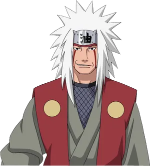 Jiraiya_ Anime_ Character_ Portrait PNG Image