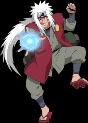 Jiraiya Naruto Anime Character PNG image with transparent background