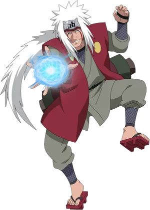 Jiraiya Naruto Anime Character PNG Image