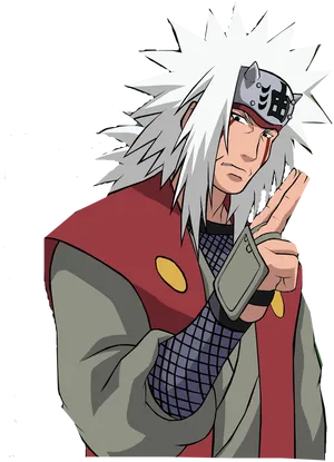 Jiraiya Naruto Anime Character PNG Image