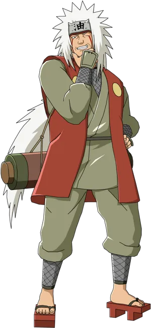 Jiraiya Naruto Anime Character PNG Image