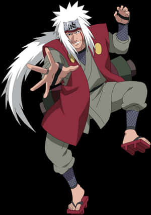 Jiraiya Naruto Anime Character PNG image with transparent background
