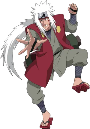 Jiraiya Naruto Anime Character PNG Image