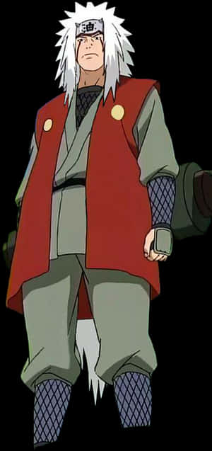 Jiraiya Naruto Anime Character PNG image with transparent background