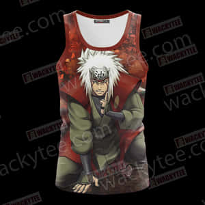 Jiraiya Naruto Anime Tank Top PNG image with transparent background
