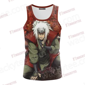 Jiraiya Naruto Anime Tank Top PNG Image