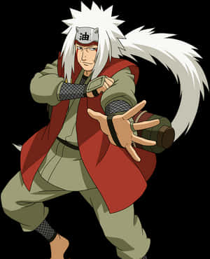 Jiraiya Ninja Pose PNG image with transparent background