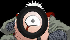 Jiraiya Peering Through Scope PNG image with transparent background