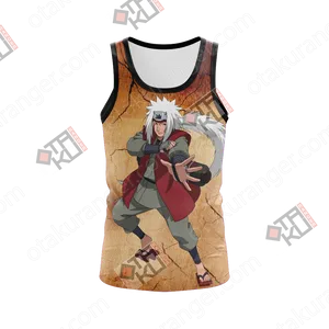 Jiraiya Printed Tank Top PNG Image