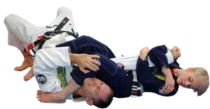 Jiu Jitsu Armbar Technique Training PNG Image