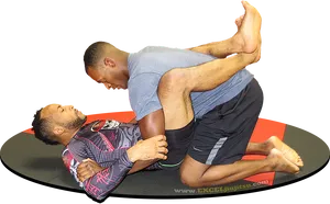 Jiu Jitsu Guard Pass Drill.png PNG Image