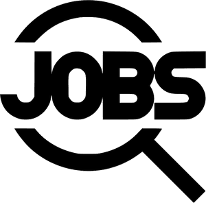 Job Search Magnifying Glass Icon PNG image with transparent background