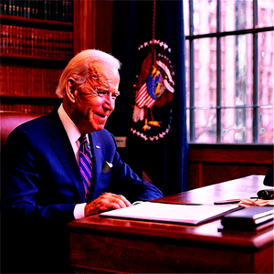 Joe Biden in Office PNG vys62 PNG image with transparent background