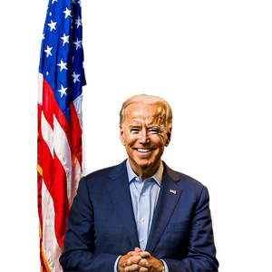 Joe Biden Smiling PNG gol PNG image with transparent background
