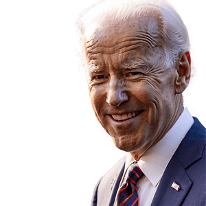 Joe Biden Smiling PNG ylw54 PNG image with transparent background