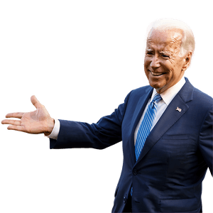 Joe Biden Wave PNG paw PNG image with transparent background