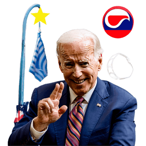 Joe Biden Wave PNG vbm PNG image with transparent background