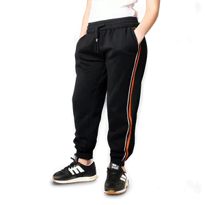 Jogger Style Black Sweatpants Png Exr PNG Image